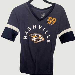 ProEdge Nashville Predators Roman Josi Tee Women Small Blue Excellent NHL 59